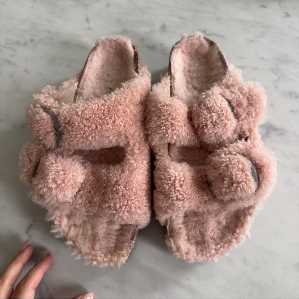 Arizona 40EU Big Buckle Shearling - Teddy Crystal Rose Papillo Birkenstock - Picture 4 of 6